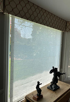 Roman Shades Installation in Los Altos Hills