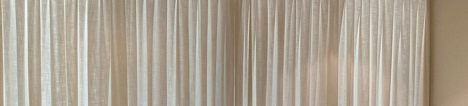 Custom White Curtains in East San Jose